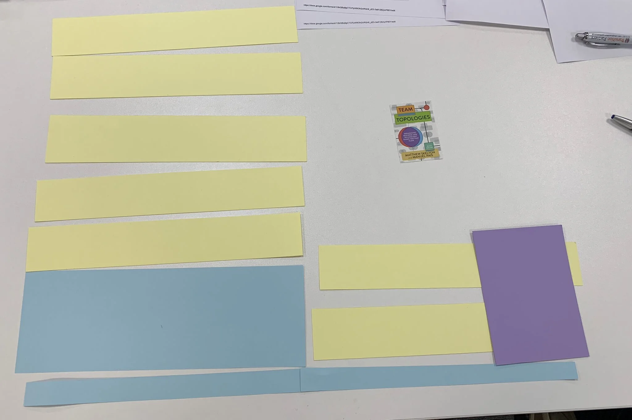 Designing topologies of the teams during the training. Picture: Nick Tune